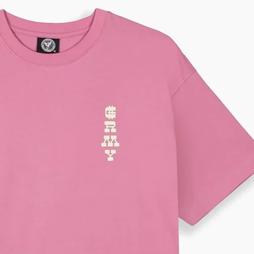 Camiseta GRIMEY manga corta unisex GA744-BLK-SS25 LONE HAND REGULAR TEE Brik-rosa
