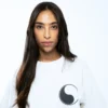Camiseta GRIMEY manga corta unisex GA718-OWHT-FW24 huacrec heavy weight regular tee off white-beige