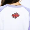 Camiseta GRIMEY manga corta unisex GA722-VLT-FW24 SCRATCHING MEMORIES OVERSIZED TEE VIOLET-Lila