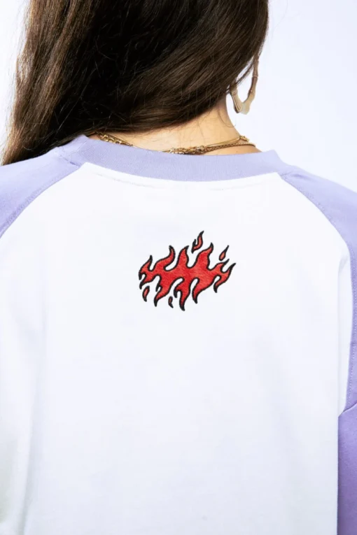 Camiseta GRIMEY manga corta unisex GA722-VLT-FW24 SCRATCHING MEMORIES OVERSIZED TEE VIOLET-Lila