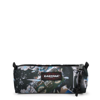 Estuche Eastpak escolar Benchmark SINGLE EK000372 2W3 CUT-OUT DARK dibujos caóticos