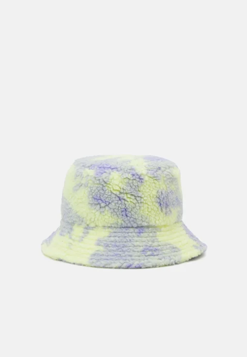 Gorro BOB SANTA CRUZ unisex CLASSIC DOT SHERPA BUCKET HAT REF-SCA WCA 0020 lila y amarillo